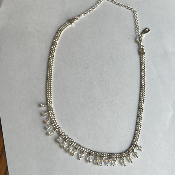 1928 Vintage Timeless Silver Choker Statement Necklace - Picture 4 of 12